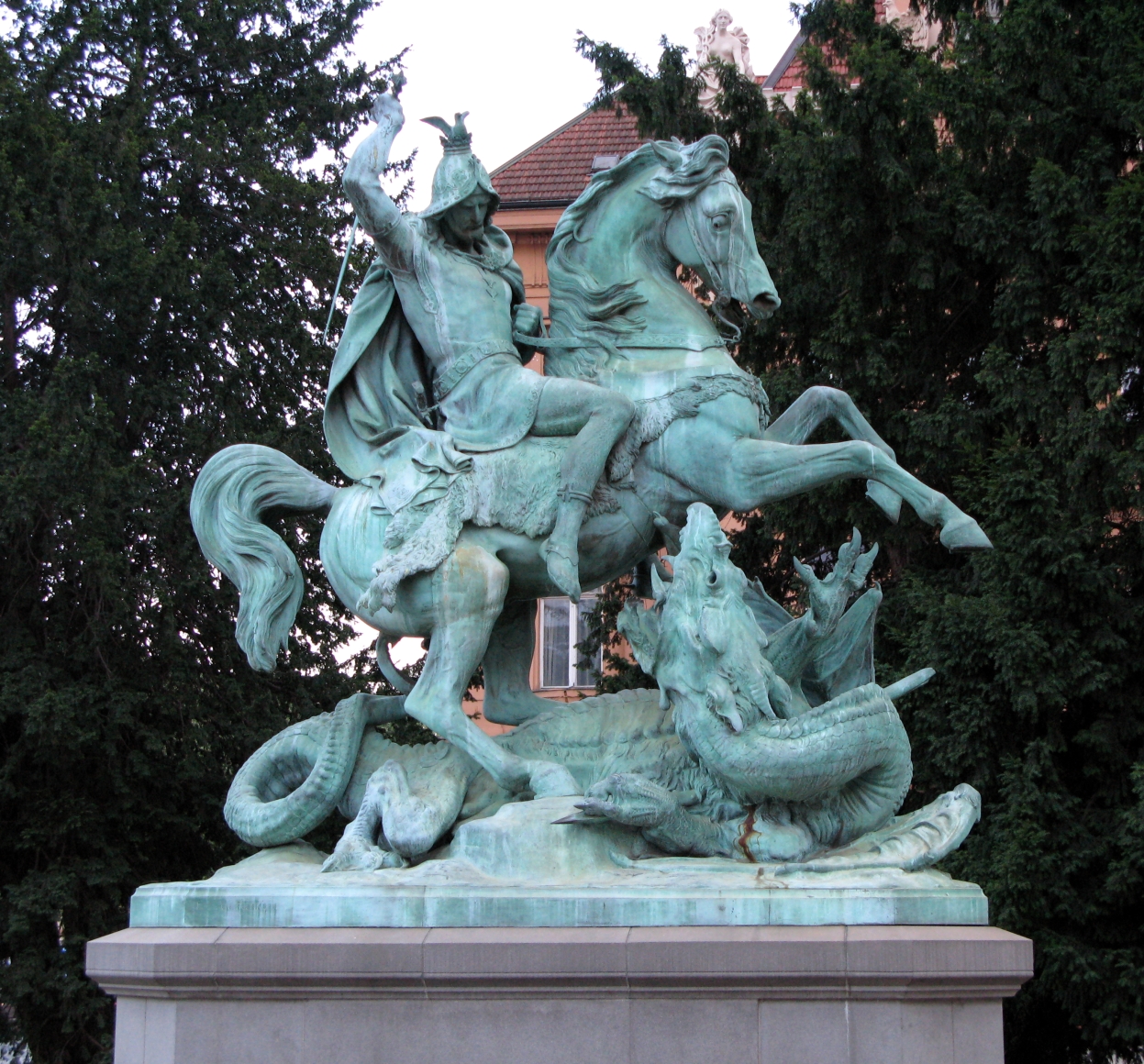 Saint George killing the dragon