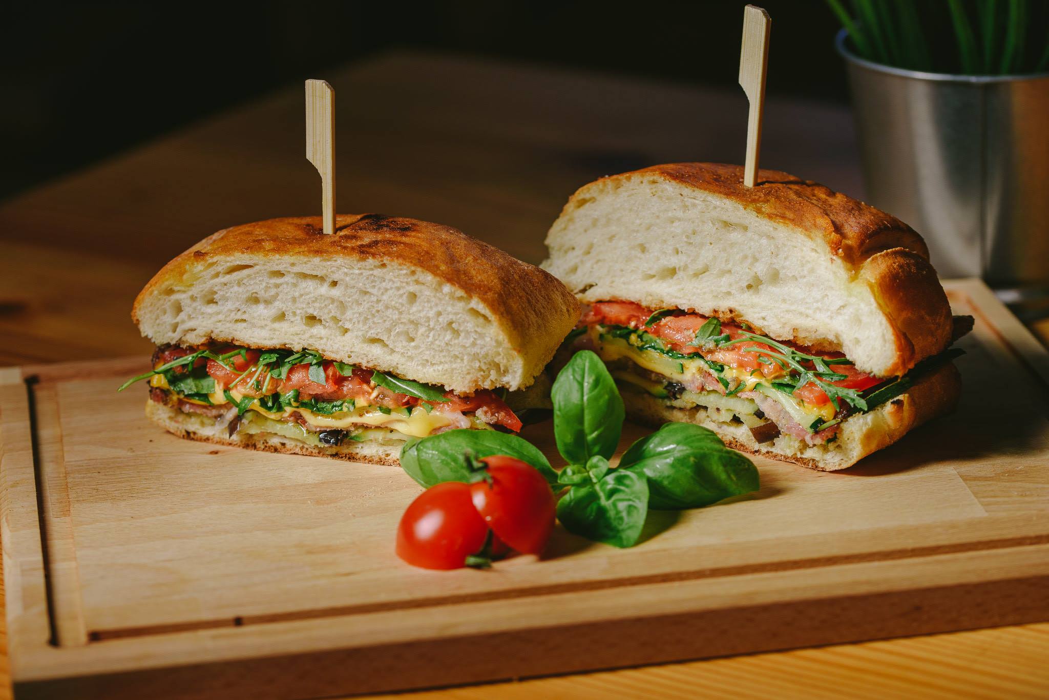 Fine fast food Piantina senwich