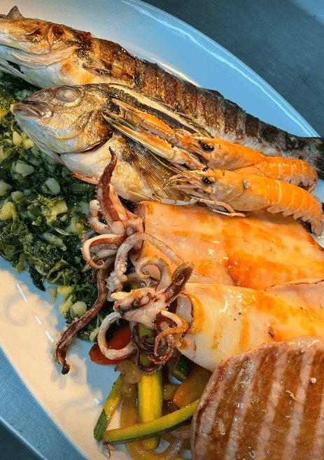 Fresh Seafood Specialties in The Well Restaurant Zadar