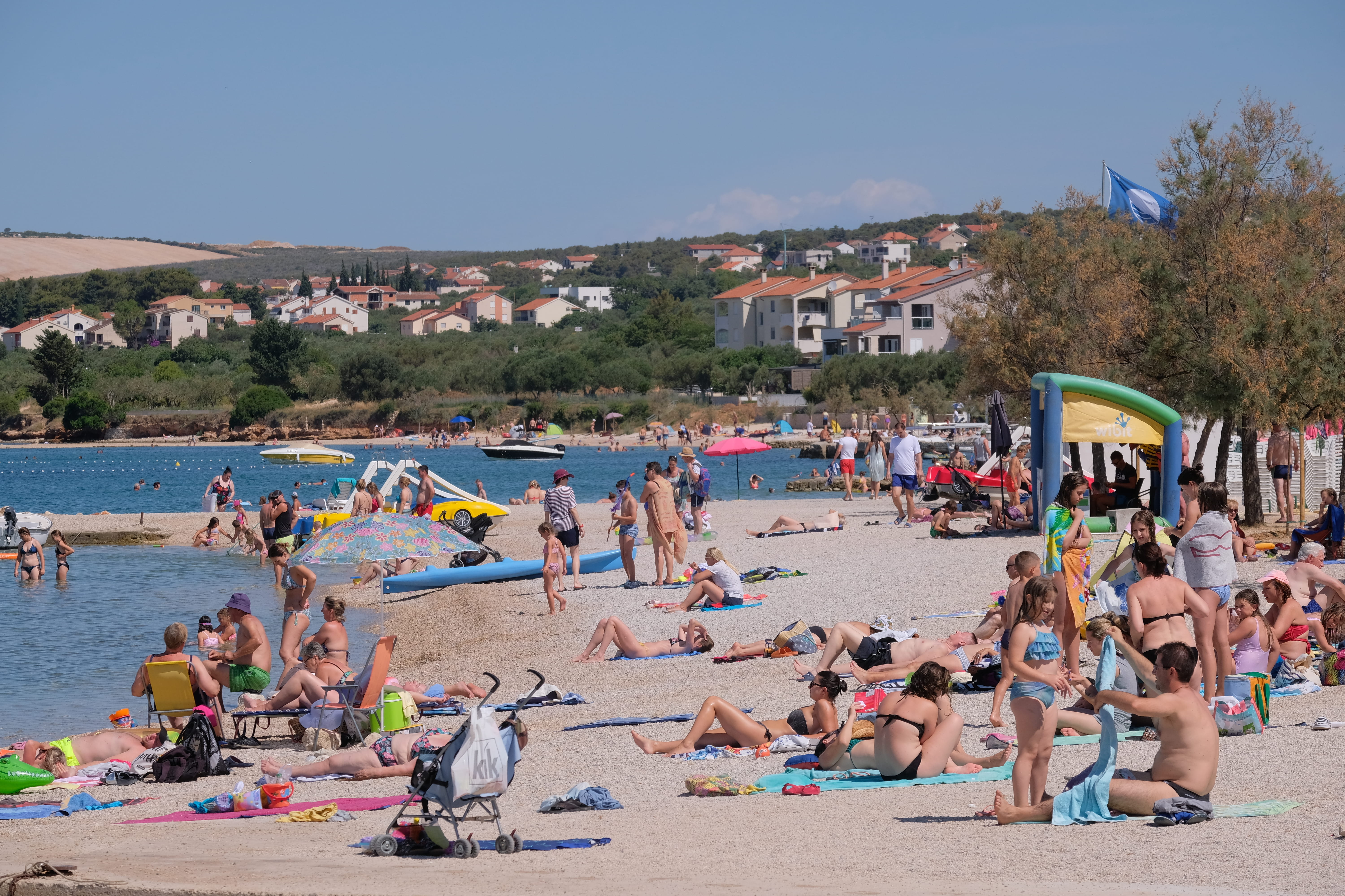Bo&scaron;ana Beach in Biograd na Moru