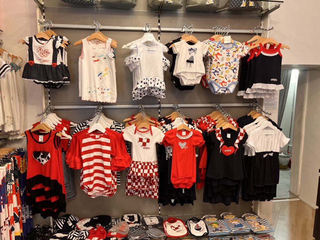 Croatian jerseys and souvenirs