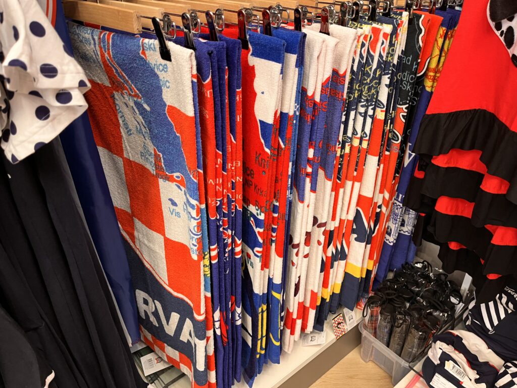 Croatian jerseys and souvenirs
