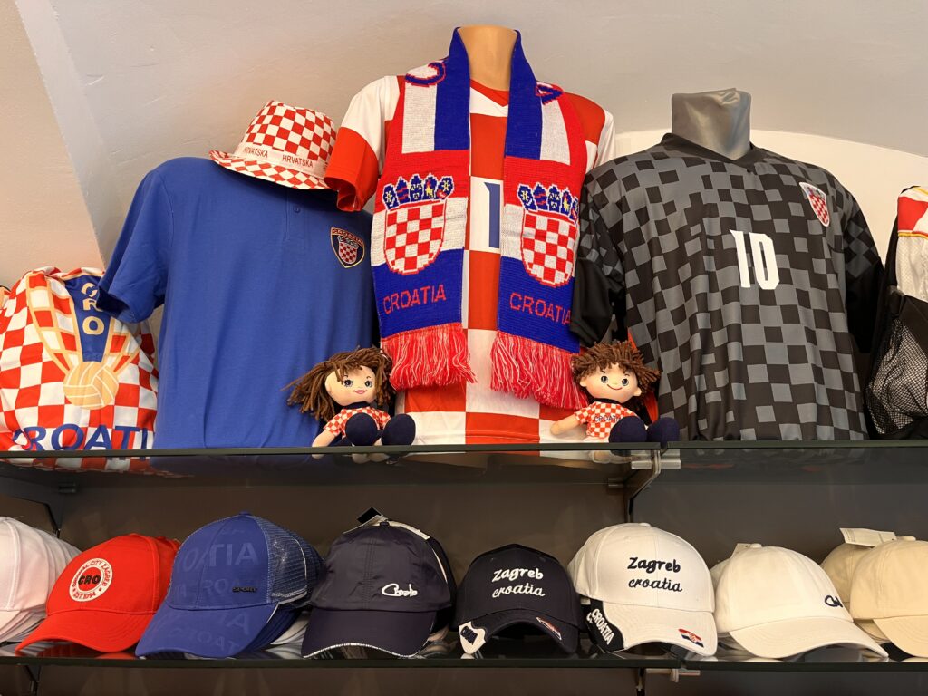 Croatian jerseys and souvenirs