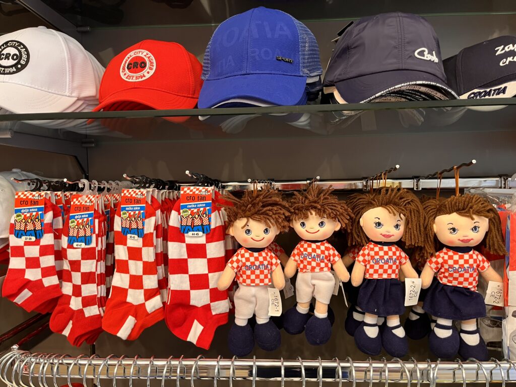 Croatian jerseys and souvenirs