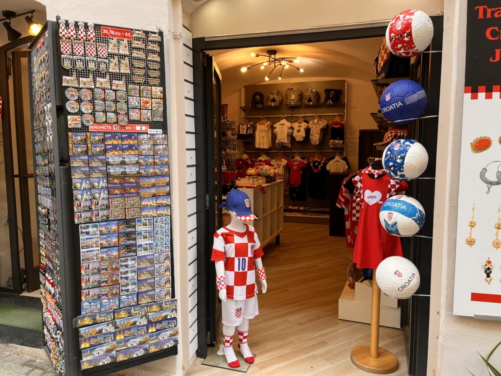 Croatian jerseys and souvenirs