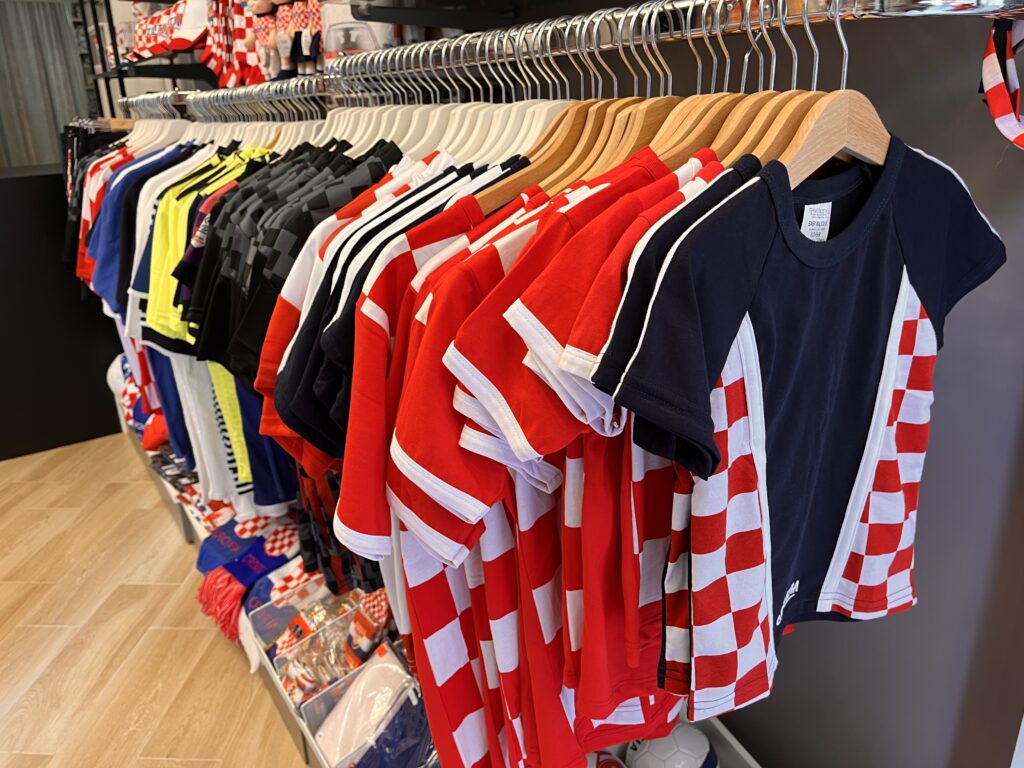 Croatian jerseys and souvenirs