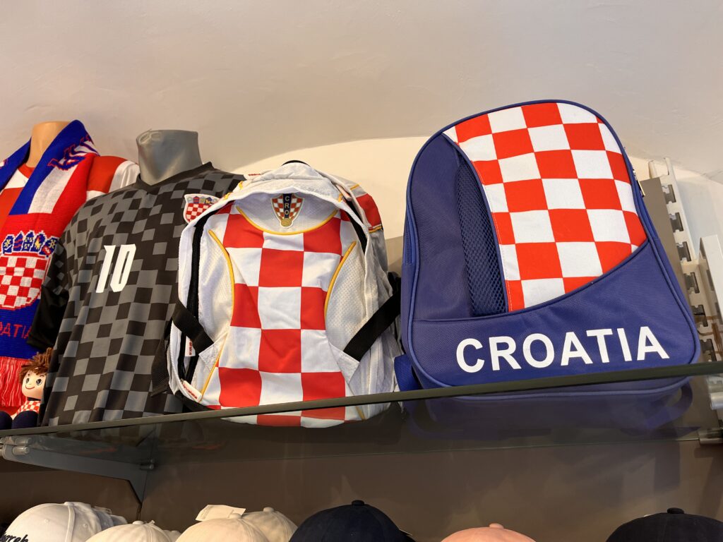 Croatian jerseys and souvenirs