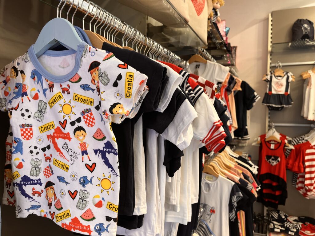 Croatian jerseys and souvenirs
